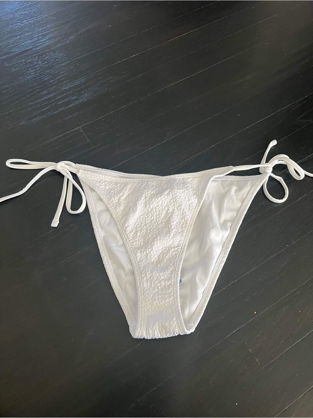 Forever 21 Women's White Tie-Side Swim Bottom